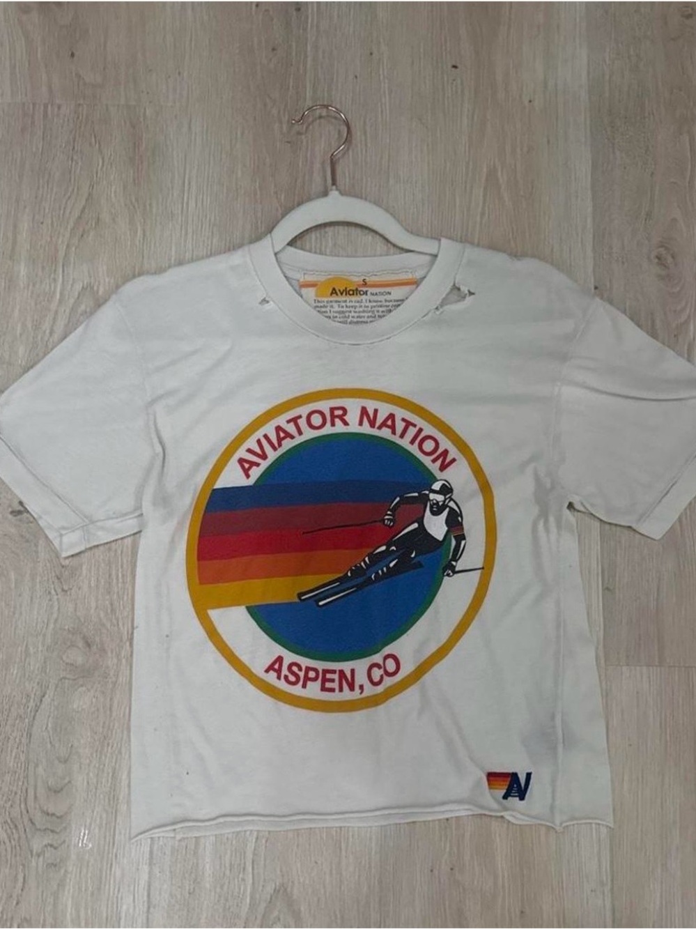 Aviator Nation white tee